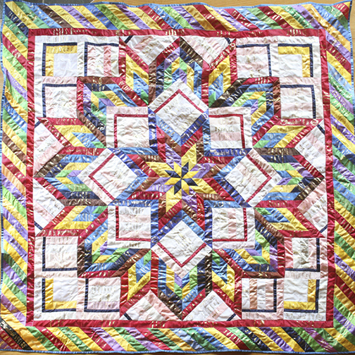 large ribbon quilt